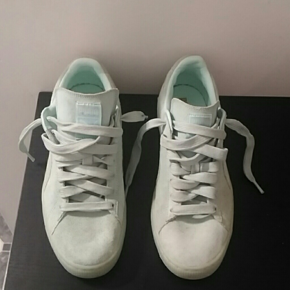 Mint Green PUMA sneakers